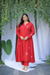 Scarlet Pure Linen Dress (Curve-friendly)