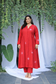 Scarlet Pure Linen Dress (Curve-friendly)