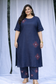 Noir Pure Linen Kurta (Curve-friendly)