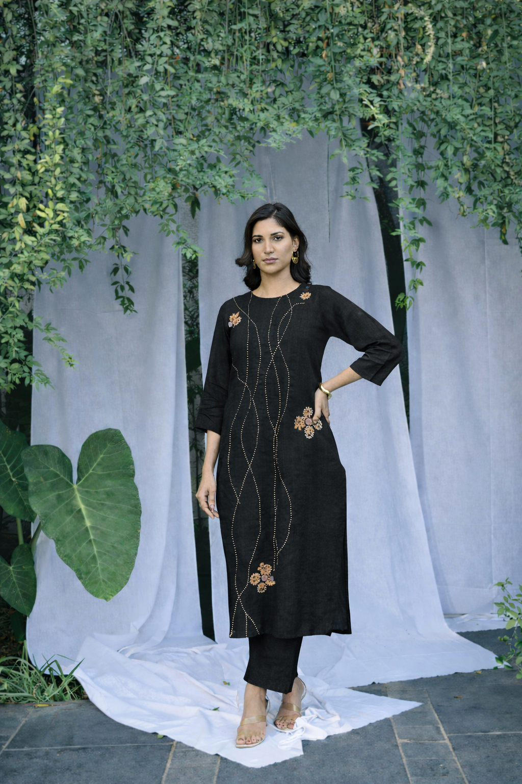 Skyfall Pure Linen Kurta