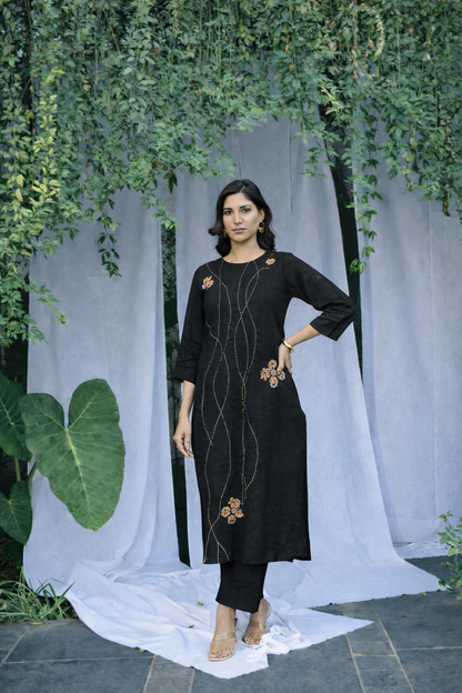 Skyfall Pure Linen Kurta