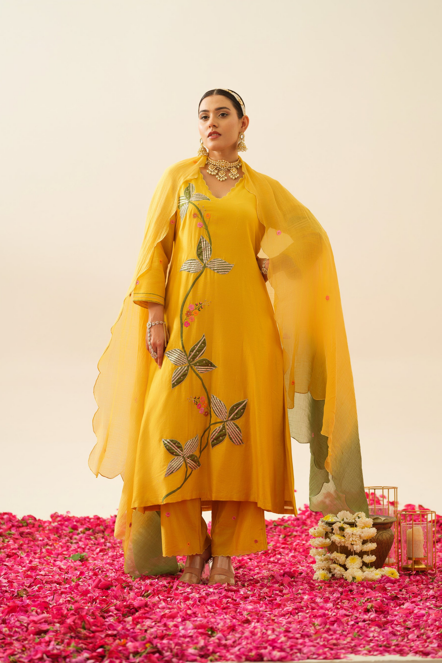 Ahilya Pure Chanderi Kurta