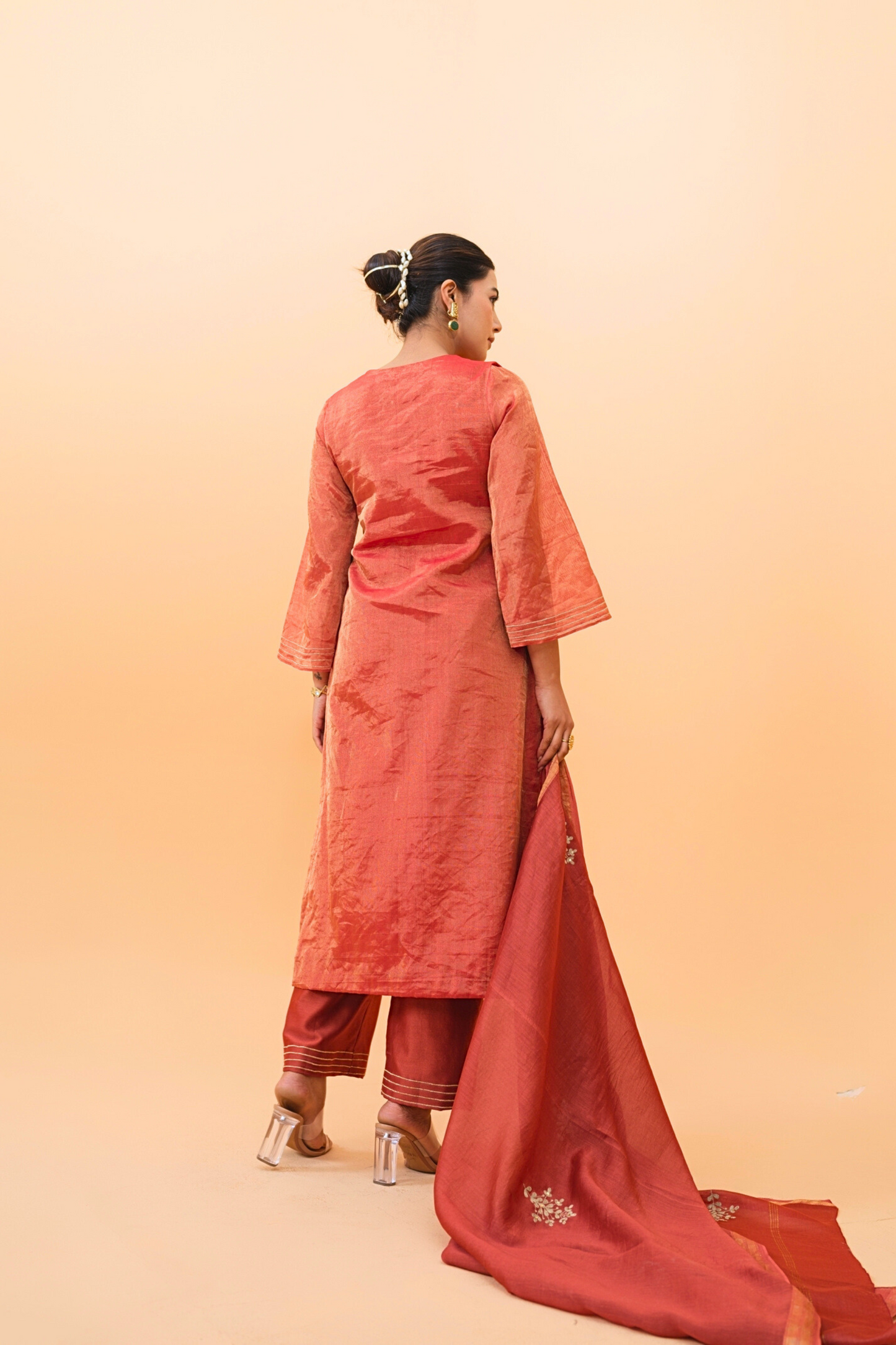 Rust Dupatta