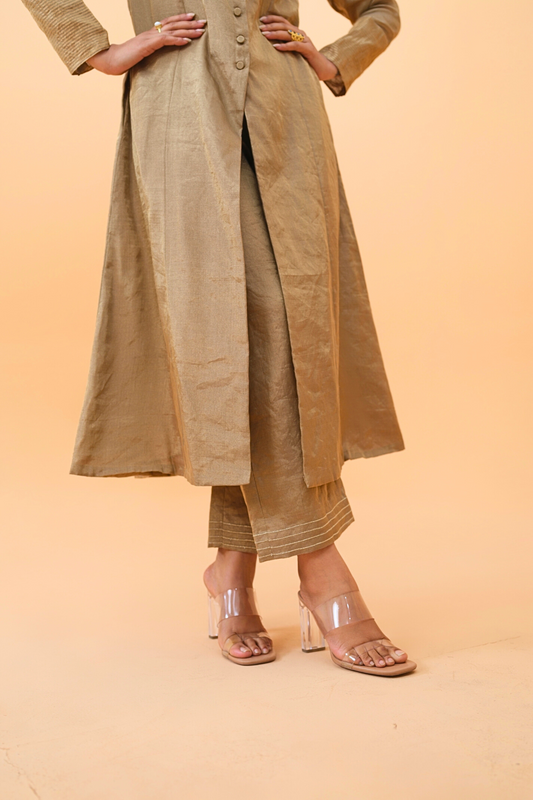 Sand Tissue Maheshwari Pants