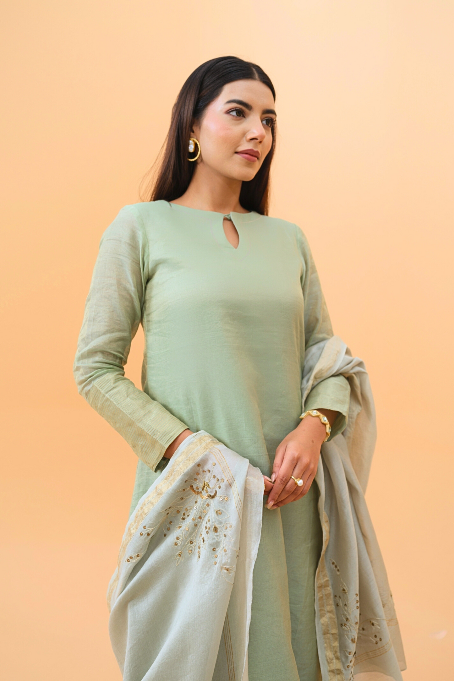 Moss Dupatta