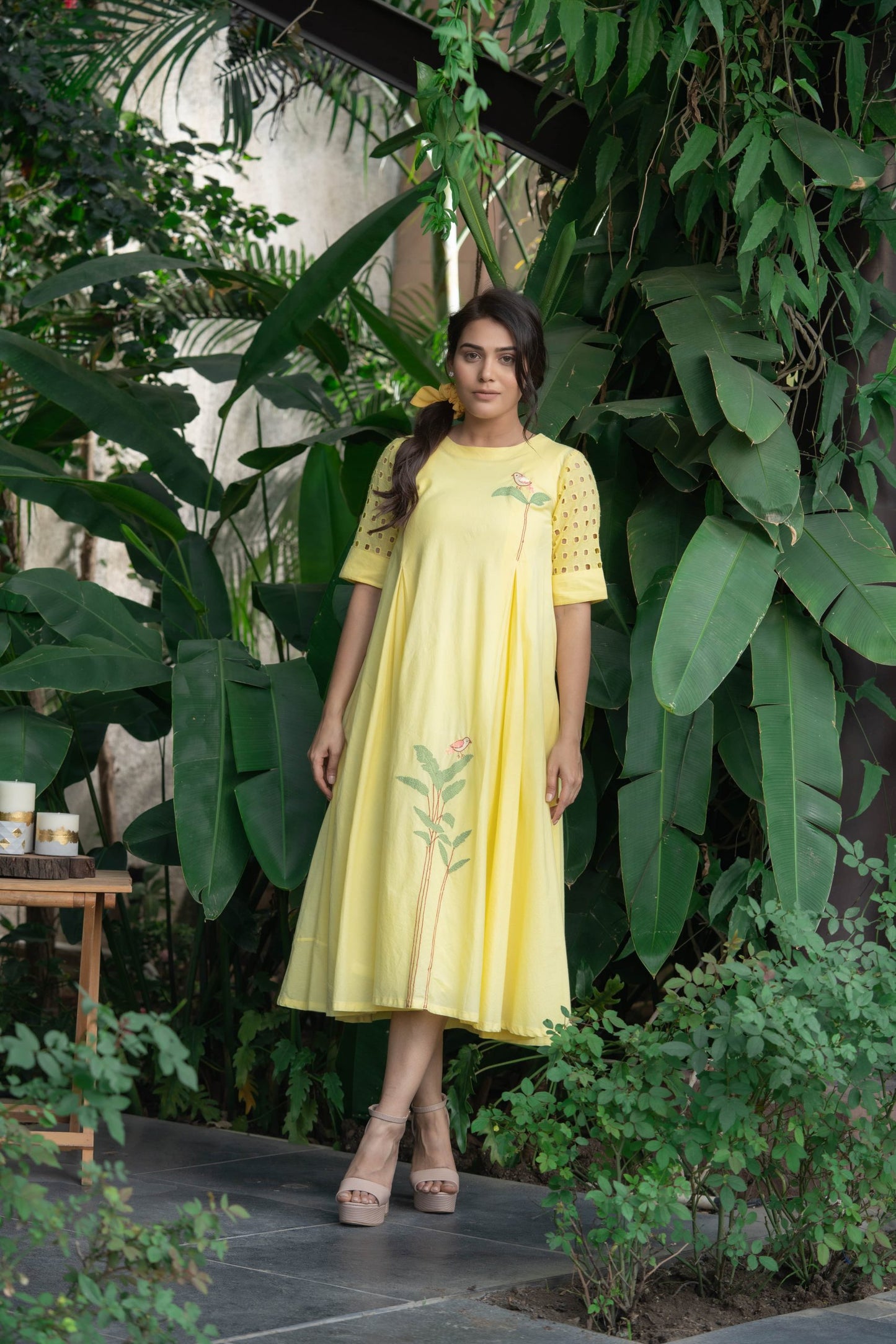 Sunrays Cotton Mulmul Dress